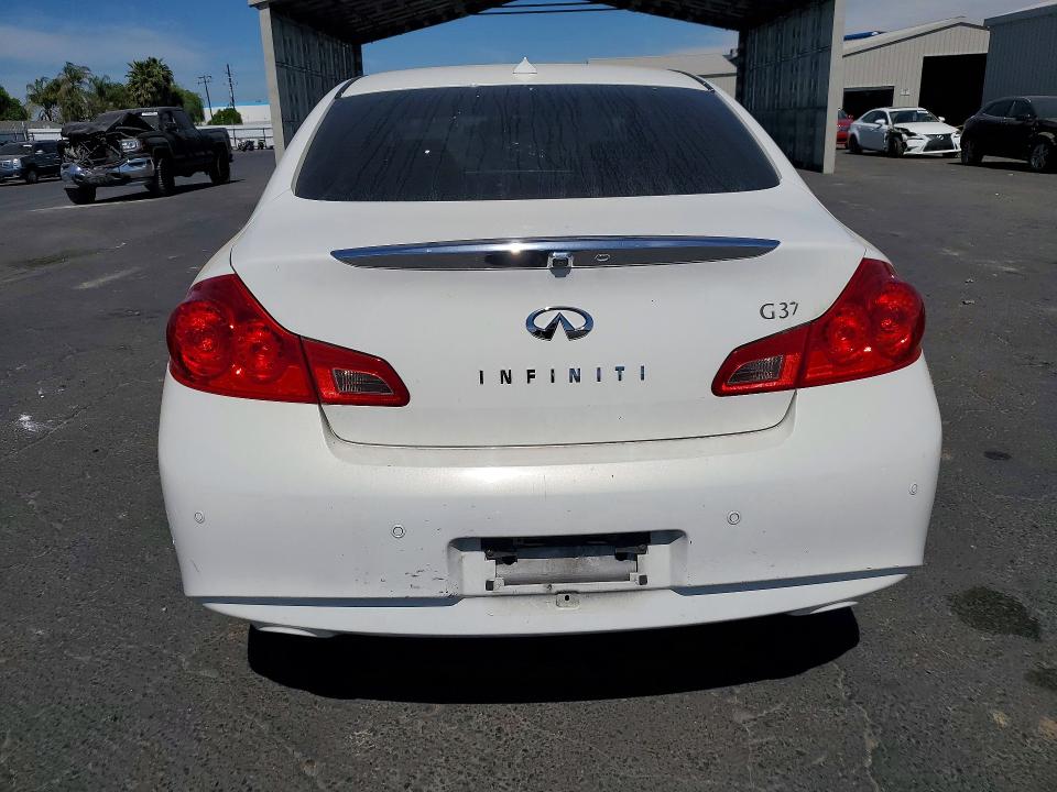 2011 Infiniti G37 VIN JN1CV6AP3BM304743 COPART salvage auction — FRONT END, CA - SALVAGE CERTIFICATE, sold $1,350 on 2026-07-16 (photo 6)