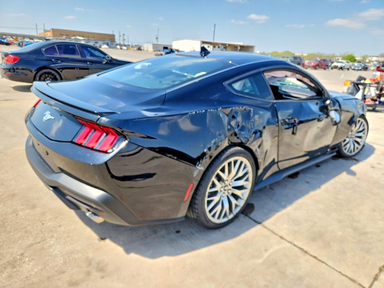 2025 Ford Mustang VIN 1FA6P8TH1S5121251 COPART salvage auction — Rollover, TX - CERTIFICATE OF TITLE, sold $6,400 on 2026-07-09 (photo 3)