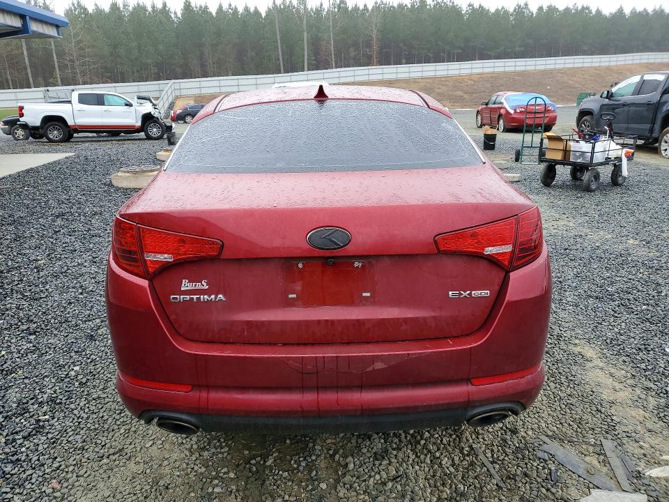 2013 Kia Optima VIN 5XXGN4A75DG210133 COPART salvage auction — REAR END, Nc - Salvage Certificate Of Title, sold $2,050 on 2026-07-02 (photo 6)