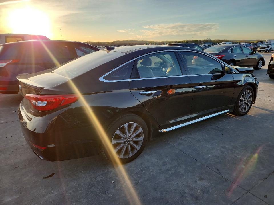 2016 Hyundai Sonata VIN 5NPE34AF8GH324012 COPART salvage auction — FRONT END, Salvage Title, sold $1,350 on 2026-07-30 (photo 3)