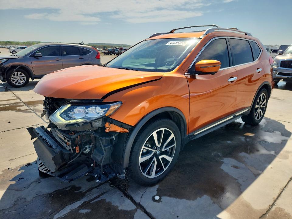 2018 Nissan Rogue VIN JN8AT2MT5JW490658 COPART salvage auction — FRONT END, Tx - Certificate Of Title, sold $3,200 on 2026-07-27 (photo 1)