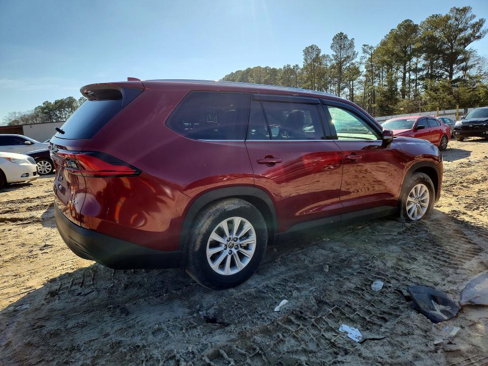 2024 Toyota Highlander VIN 5TDACAB52RS014096 COPART salvage auction — FRONT END, Id - Salvage Certificate Of Title, sold $22,200 on 2026-07-14 (photo 3)