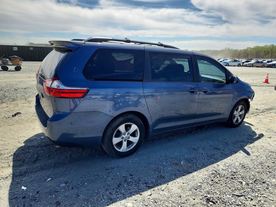 2015 Toyota Sienna VIN 5TDKK3DC8FS583559 COPART salvage auction — FRONT END, SC - CERT OF TITLE-SALVAGE, sold $3,300 on 2026-07-08 (photo 3)