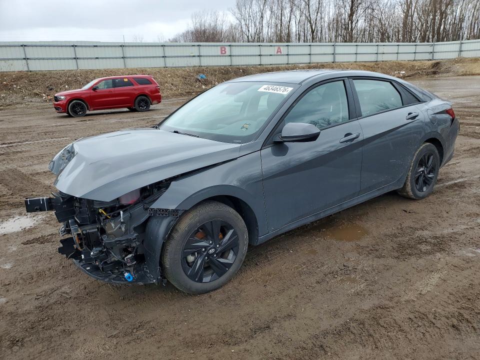 2023 Hyundai Elantra VIN KMHLM4AJ1PU078852 COPART salvage auction — FRONT END, Mi - Scrap Certificate Of Title, sold $1,950 on 2026-07-17 (photo 1)