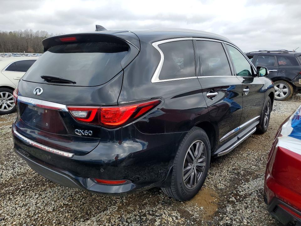 2019 Infiniti Qx60 VIN 5N1DL0MN6KC509909 COPART salvage auction — NORMAL WEAR, Tn - Salvage Certificate, sold $6,100 on 2026-07-09 (photo 3)