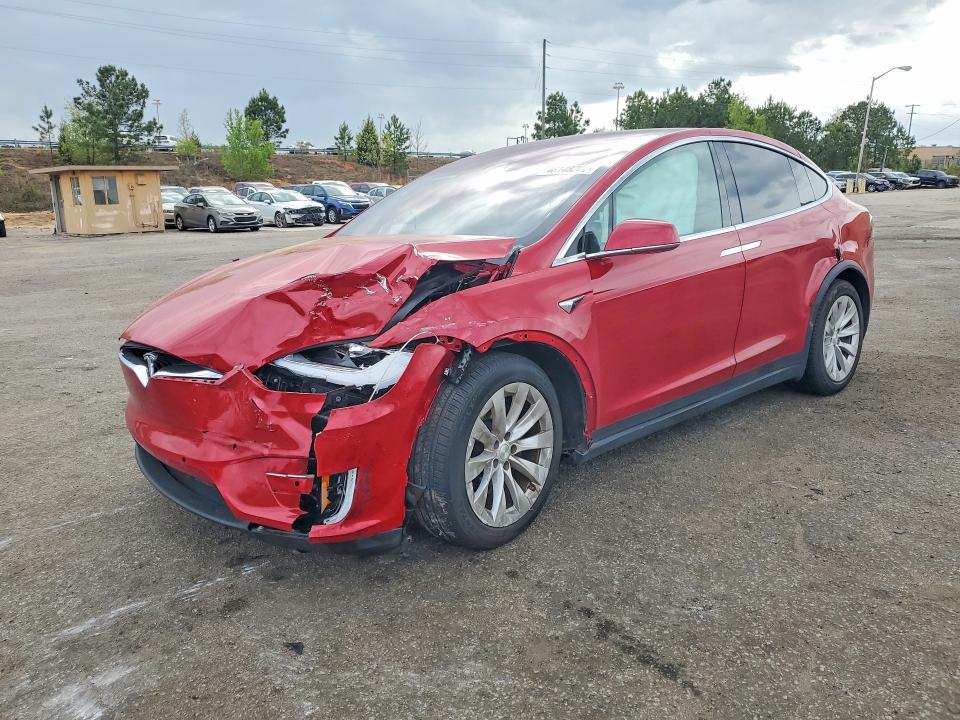 2021 Tesla Model x VIN 5YJXCAE27MF324544 — COPART salvage auction photo