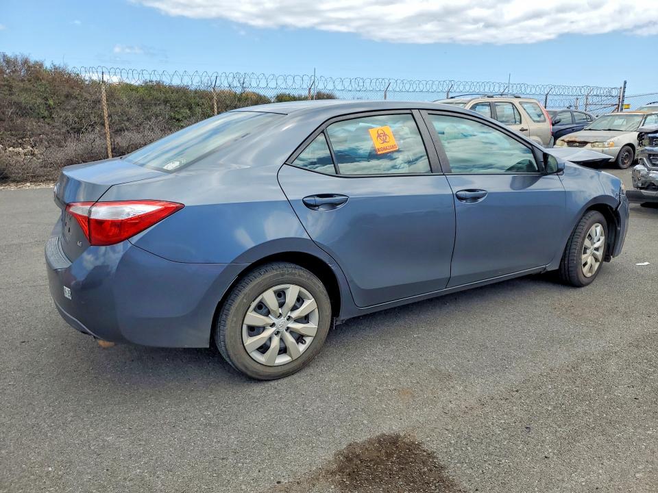 2016 Toyota Corolla VIN 5YFBURHE4GP472039 COPART salvage auction — FRONT END, HI - CERTIFICATE OF SALVAGE, sold $750 on 2026-07-27 (photo 3)