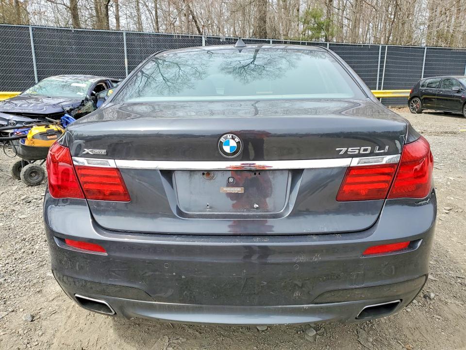 2013 BMW 7er VIN WBAYF8C51DD141369 COPART salvage auction — FRONT END, Md - Cert Of Salvage > 75% Damage, sold $1,400 on 2026-07-28 (photo 6)