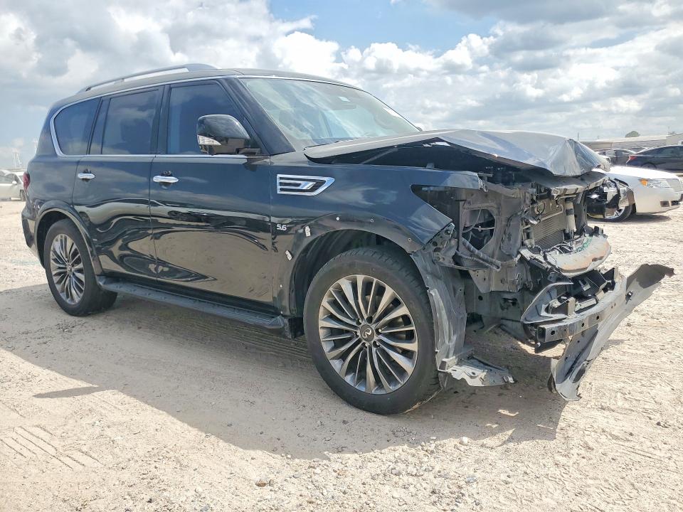 2018 Infiniti Qx80 VIN JN8AZ2NF4J9660840 COPART salvage auction — FRONT END, Tx - Salvage Vehicle Title, sold $4,550 on 2026-07-28 (photo 4)