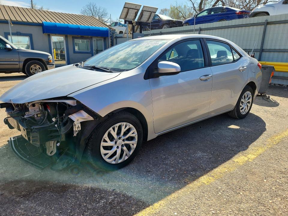 2018 Toyota Corolla VIN 5YFBURHEXJP835144 COPART salvage auction — FRONT END, Ks - Cert Of Title-Salvage, sold $5,800 on 2026-07-08 (photo 1)