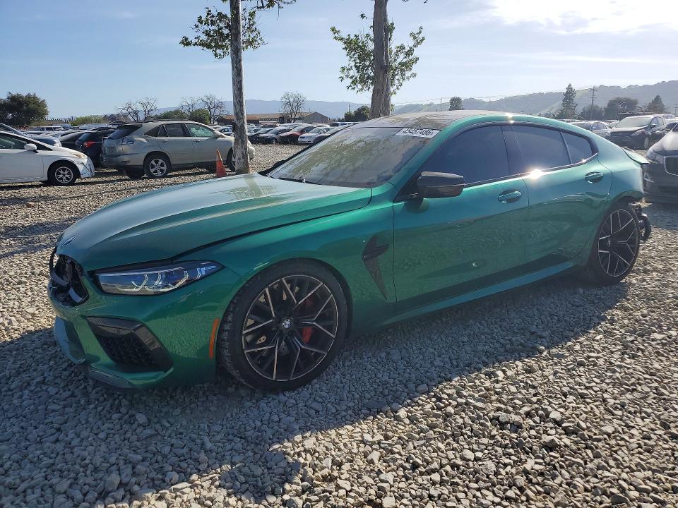 2025 BMW M8 VIN WBSGV0C04SCU91209 COPART salvage auction — REAR END, Ca - Salvage Certificate, sold $60,000 on 2026-07-02 (photo 1)