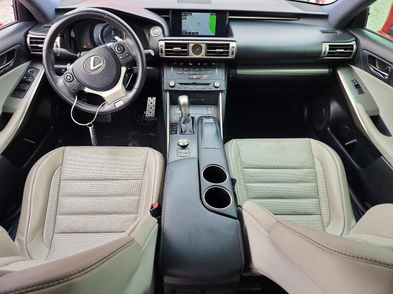 2016 Lexus Is VIN JTHBA1D20G5014631 COPART salvage auction — FRONT END, Wv - Salvage Certificate, sold $3,900 on 2026-07-27 (photo 8)