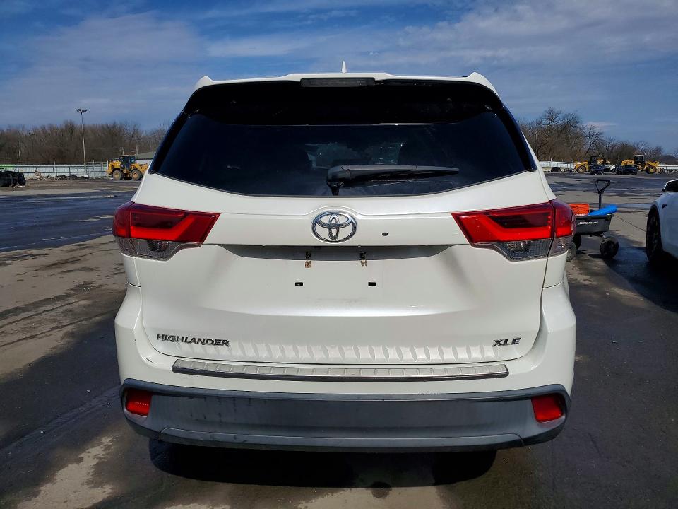 2019 Toyota Highlander VIN 5TDKZRFH8KS312079 COPART salvage auction — FRONT END, Nj - Cert Of Title-Salvage, sold $6,700 on 2026-08-01 (photo 6)