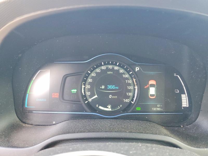 2017 Hyundai Ioniq VIN KMHC75LC9HU057695 COPART salvage auction — FRONT END, Ca - Salvage Certificate, sold $2,050 on 2026-07-10 (photo 9)