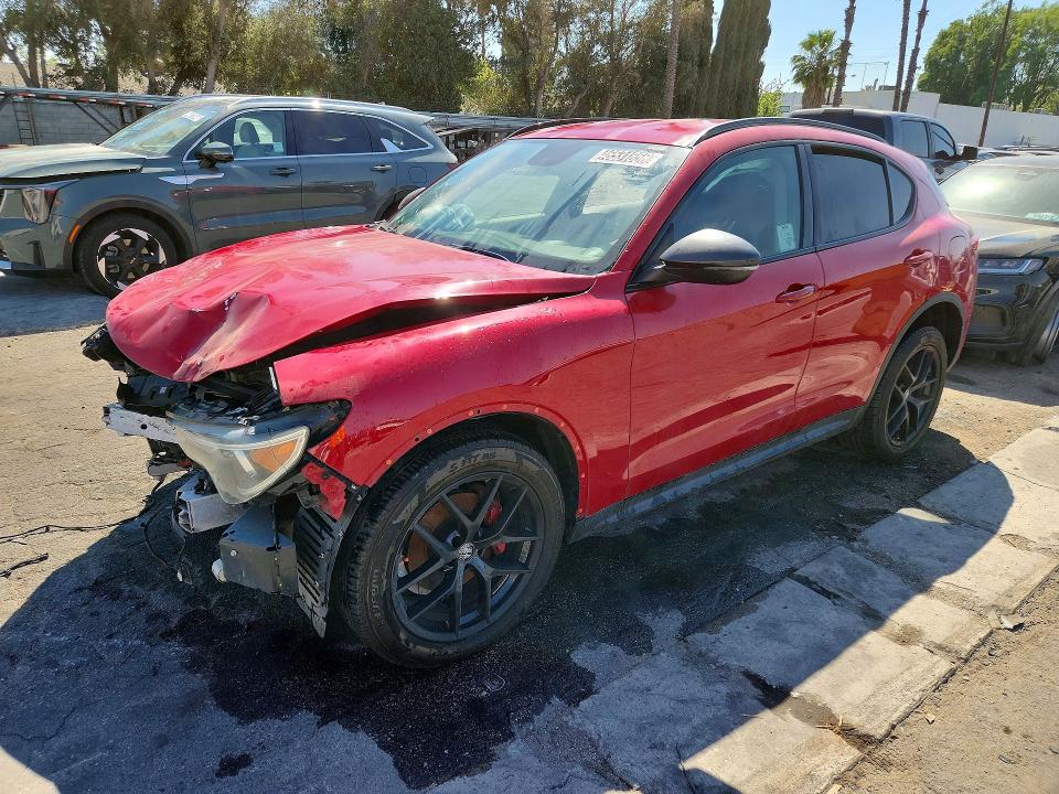 2019 Alfa romeo Stelvio VIN ZASPAJAN8K7C69358 COPART salvage auction — FRONT END, CA - LIEN PAPERS-CLEAN OR AC, sold $1,050 on 2026-07-21 (photo 1)