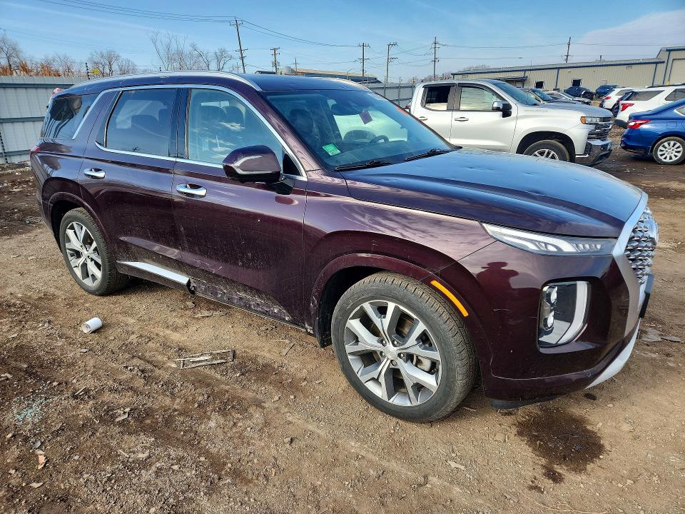 2021 Hyundai Palisade VIN KM8R5DHEXMU208140 COPART salvage auction — HAIL, Il - Salvage Certificate, sold $8,300 on 2026-07-13 (photo 4)