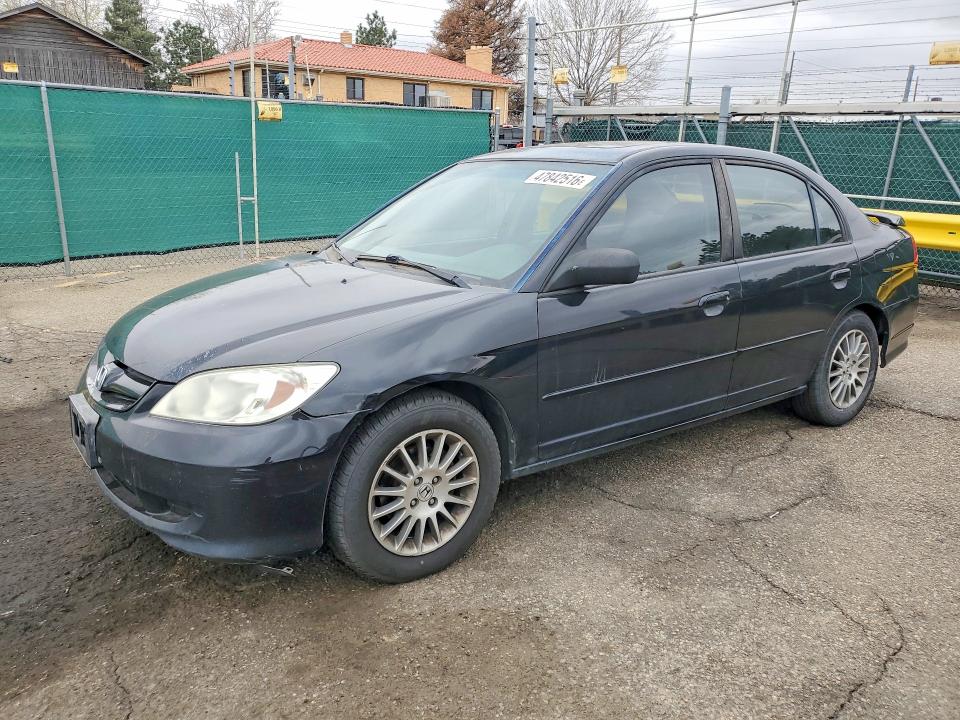 2005 Honda Civic VIN 2HGES25735H568488 COPART salvage auction — HAIL, Co - Dis/Dlr/Exp Only Clean Title, sold $1,100 on 2026-07-02 (photo 1)