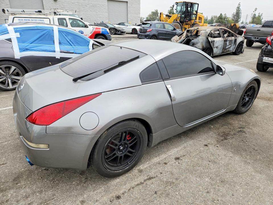 2004 Nissan 350z VIN JN1AZ34E14T064797 COPART salvage auction — REAR END, Ca - Salvage Certificate, sold $1,550 on 2026-07-21 (photo 3)