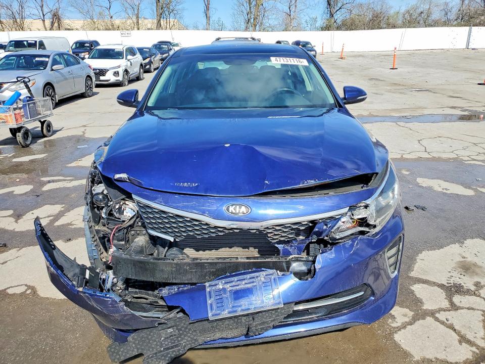2018 Kia Optima VIN 5XXGT4L39JG242868 COPART salvage auction — FRONT END, Mo - Salvage Certificate Of Title, sold $1,200 on 2026-07-28 (photo 5)