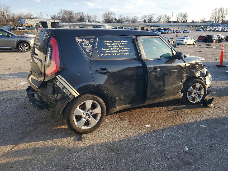 2017 Kia Soul VIN KNDJN2A26H7475575 COPART salvage auction — FRONT END, Mo - Salvage Certificate Of Title, sold $425 on 2026-07-10 (photo 3)