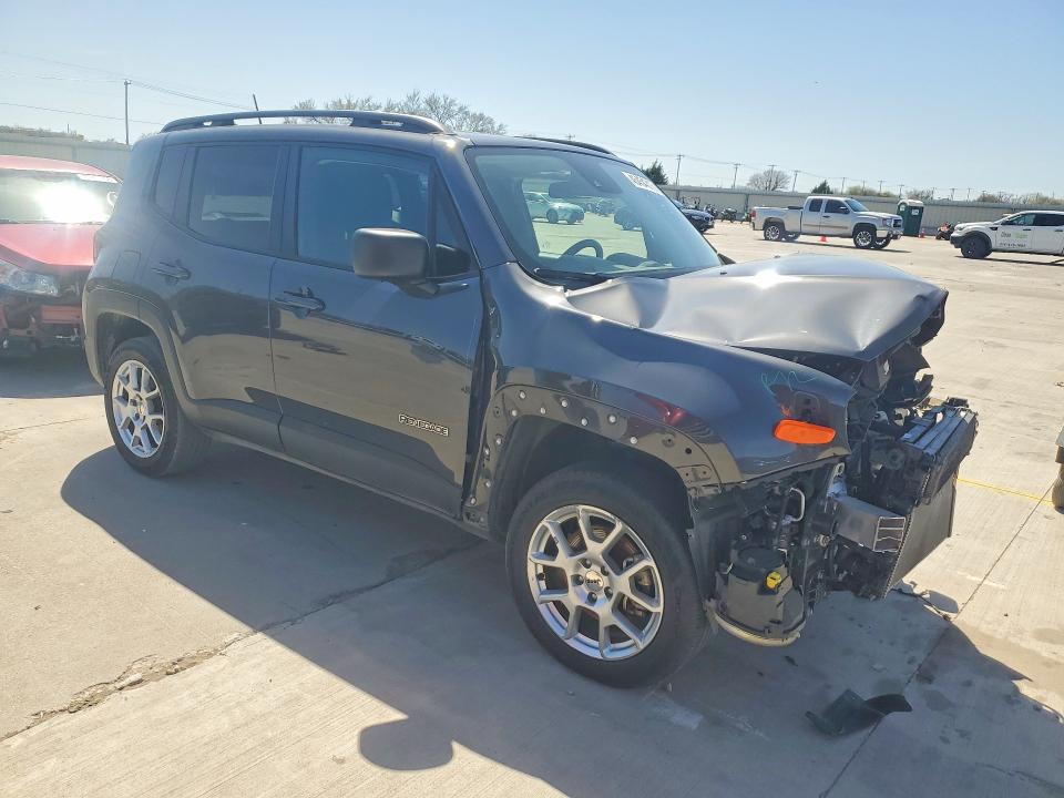 2022 Jeep Renegade VIN ZACNJDB12NPN98350 COPART salvage auction — FRONT END, Tx - Salvage Vehicle Title, sold $1,000 on 2026-07-20 (photo 4)