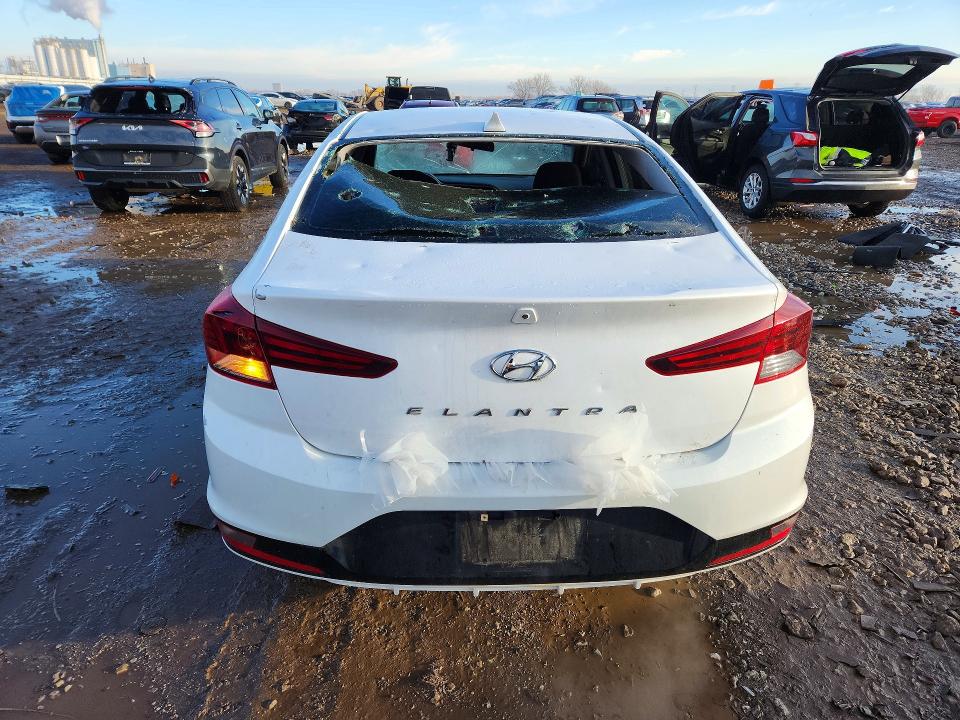 2020 Hyundai Elantra VIN 5NPD84LF0LH632974 COPART salvage auction — HAIL, Il - Salvage Certificate, sold $275 on 2026-06-29 (photo 6)