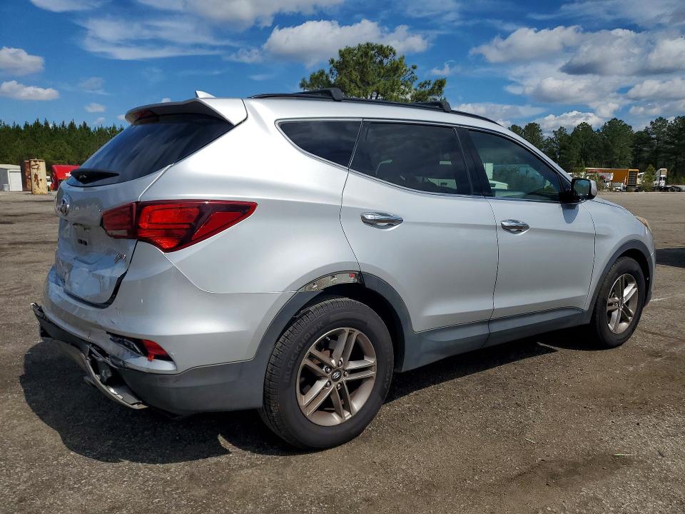 2017 Hyundai Santa fe VIN 5XYZU3LBXHG445345 COPART salvage auction — REAR END, Sc - Cert Of Title-Salvage, sold $500 on 2026-07-24 (photo 3)