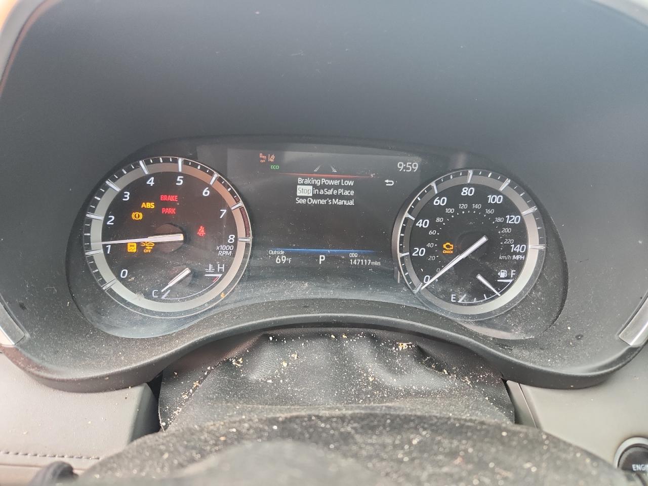 2021 Toyota Highlander VIN 5TDGZRAHXMS043650 COPART salvage auction — Front End, NC - SALVAGE CERTIFICATE OF TITLE, sold $15,100 on 2026-07-07 (photo 9)