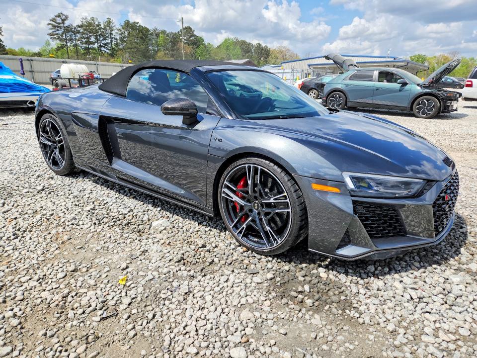 2023 Audi R8 VIN WUA4BCFX7P7902232 COPART salvage auction — SIDE, Ga - Cert Of Title-Salvage, sold $117,000 on 2026-07-14 (photo 4)