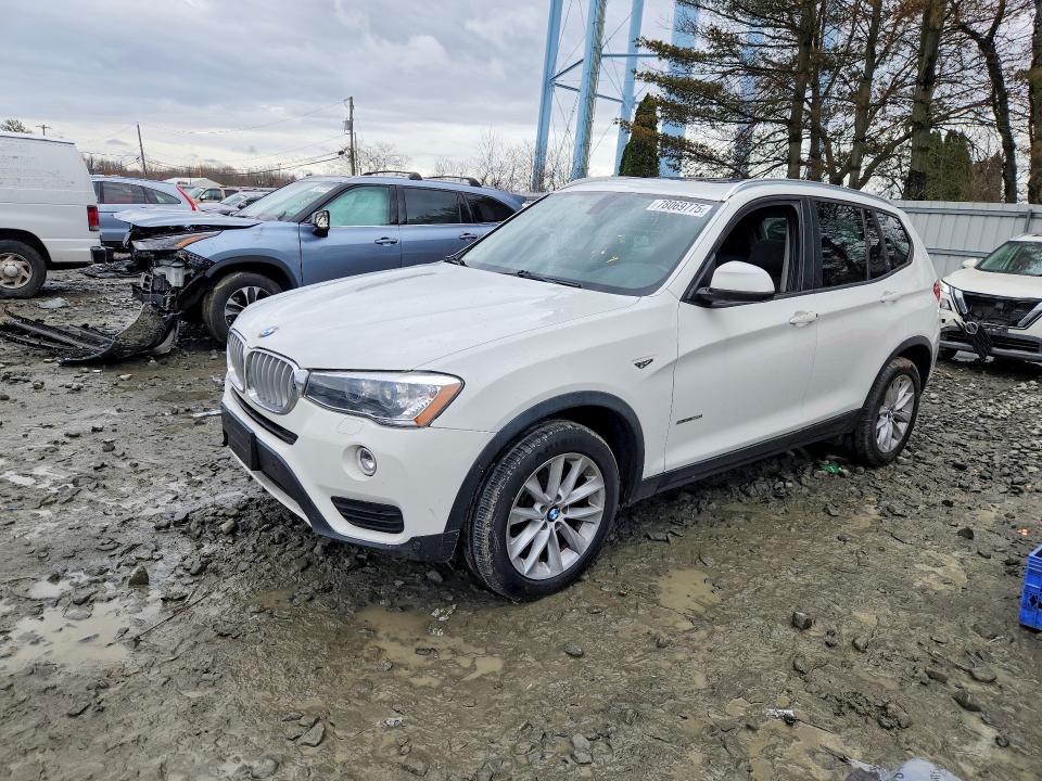 2017 BMW X3 VIN 5UXWZ7C54H0U47621 COPART salvage auction — FRONT END, Ga - Cert Of Title-Salvage, sold $1,950 on 2026-07-20 (photo 1)