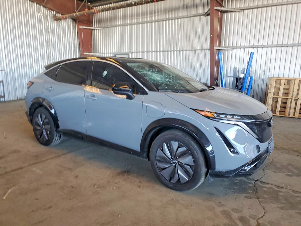 2024 Nissan Ariya VIN JN1BF0BA6RM435773 COPART salvage auction — VANDALISM, CA - SALVAGE CERTIFICATE, sold $13,000 on 2026-08-20 (photo 4)