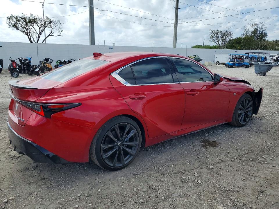 2025 Lexus Is VIN JTHBZ1B23S5083849 COPART salvage auction — FRONT END, Fl - Certificate Of Destruction, sold $6,600 on 2026-07-29 (photo 3)