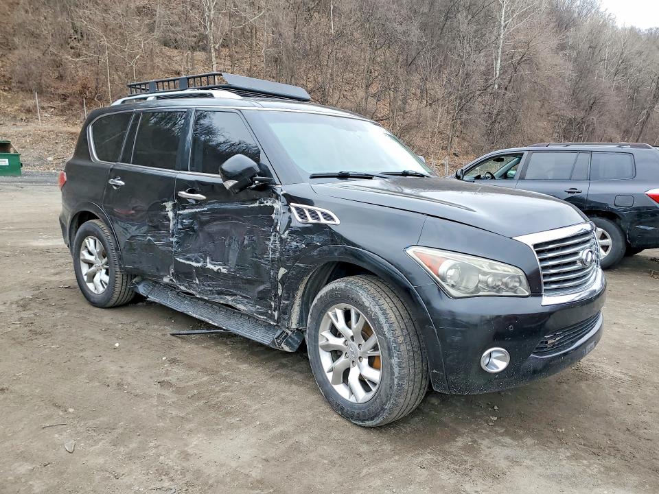 2011 Infiniti Qx56 VIN JN8AZ2NE0B9001131 COPART salvage auction — SIDE, Ny - Certificate Of Title, sold $1,600 on 2026-07-30 (photo 4)