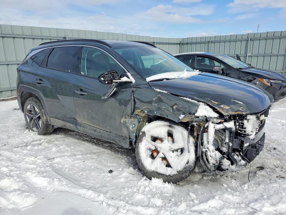 2026 Hyundai Tucson VIN KM8JCCDE9TU455277 COPART salvage auction — FRONT END, On - Permit Salvage, sold $3,100 on 2026-07-23 (photo 4)