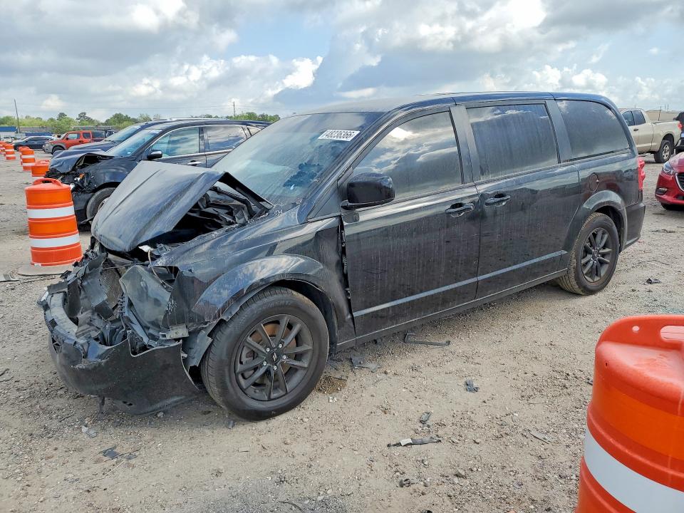 2019 Dodge Grand caravan VIN 2C4RDGEG7KR670745 COPART salvage auction — FRONT END, Tx - Nonrepairable Title, sold $725 on 2026-07-09 (photo 1)