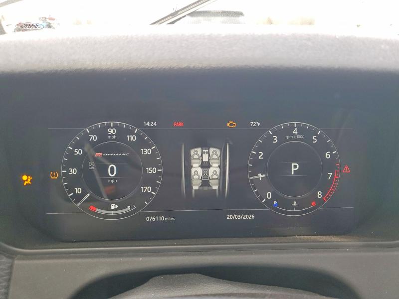 2018 Land rover RANGE ROVER VIN SALYL2RVXJA758193 COPART salvage auction — FRONT END, Id - Salvage Certificate Of Title, sold $6,100 on 2026-07-24 (photo 9)