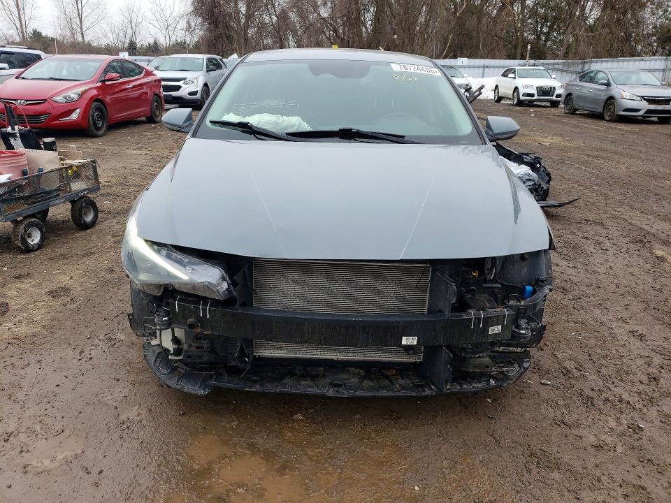 2022 Hyundai Elantra VIN KMHLM4AG7NU229694 COPART salvage auction — FRONT END, Salvage Title, sold $4,050 on 2026-07-14 (photo 5)