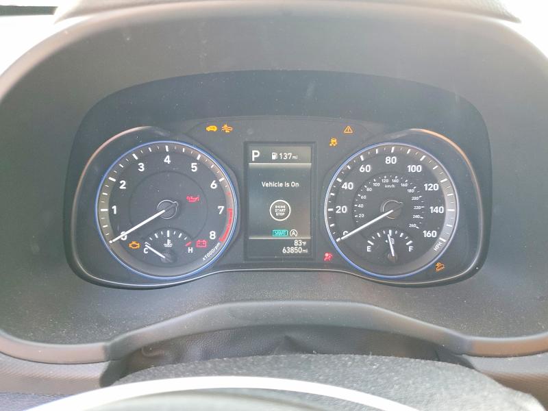2023 Hyundai Kona VIN KM8K6CAB8PU946502 COPART salvage auction — FRONT END, SC - CERT OF TITLE-SALVAGE, sold $1,850 on 2026-07-06 (photo 9)