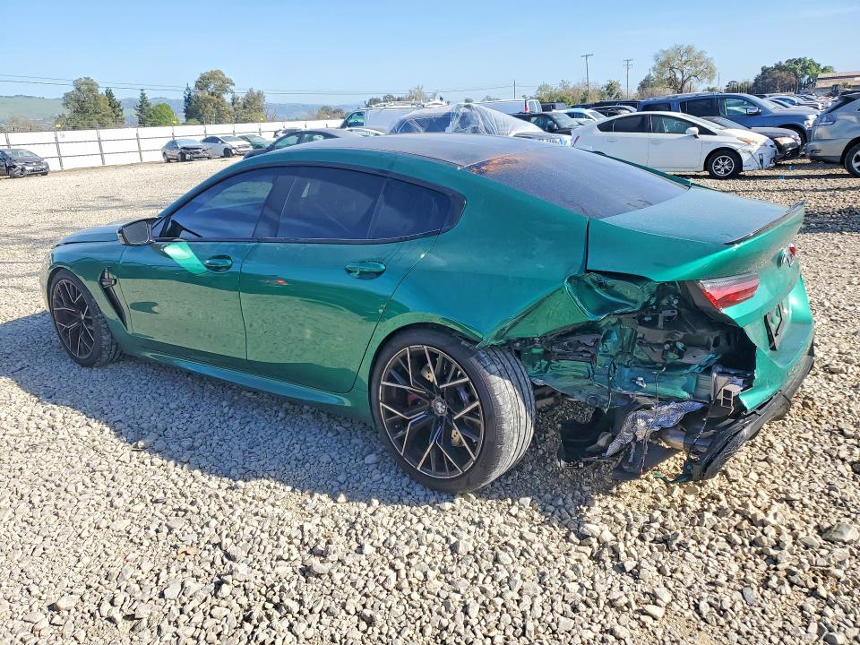 2025 BMW M8 VIN WBSGV0C04SCU91209 COPART salvage auction — REAR END, Ca - Salvage Certificate, sold $60,000 on 2026-07-02 (photo 2)