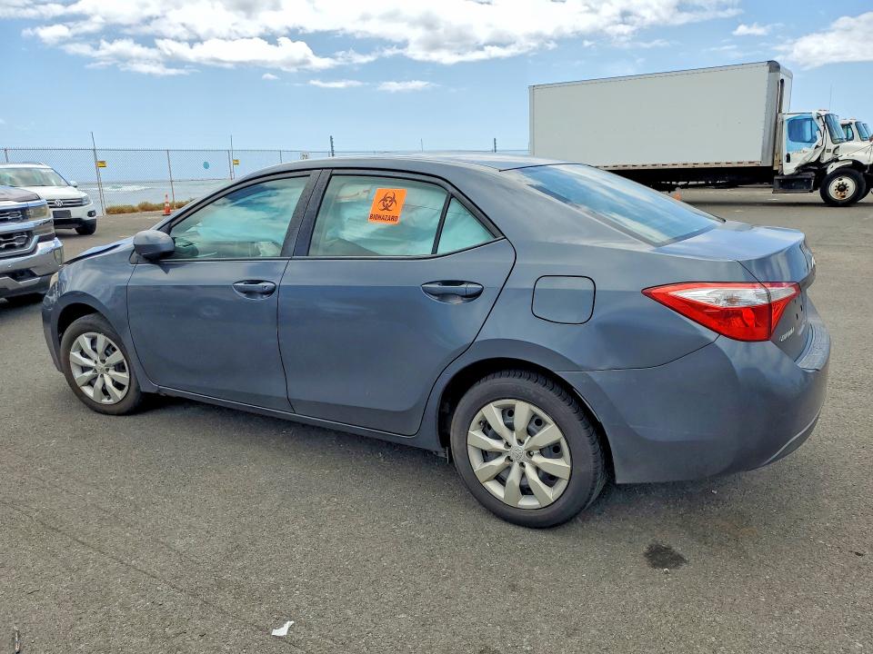 2016 Toyota Corolla VIN 5YFBURHE4GP472039 COPART salvage auction — FRONT END, HI - CERTIFICATE OF SALVAGE, sold $750 on 2026-07-27 (photo 2)