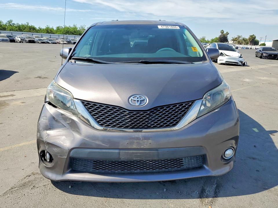 2012 Toyota Sienna VIN 5TDXK3DC7CS221210 COPART salvage auction — FRONT END, Salvage Title, sold $4,650 on 2026-07-16 (photo 5)