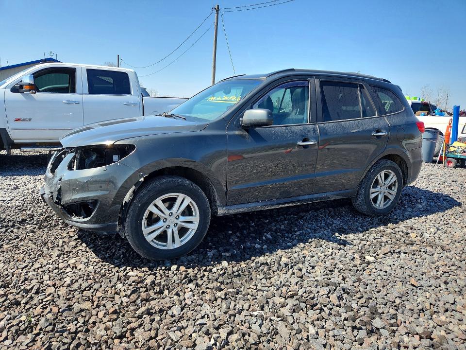 2011 Hyundai Santa fe VIN 5XYZK4AG3BG073283 COPART salvage auction — FRONT END, Il - Salvage Certificate, sold $1,050 on 2026-07-06 (photo 1)