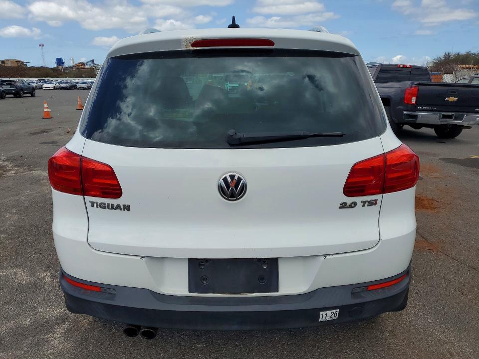 2014 Volkswagen Tiguan VIN WVGAV3AX0EW600150 COPART salvage auction — WATER/FLOOD, Hi - Certificate Of Salvage, sold $2 on 2026-08-10 (photo 6)