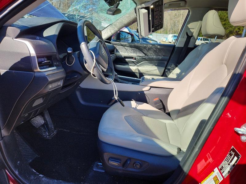 2024 Toyota Highlander VIN 5TDACAB52RS014096 COPART salvage auction — FRONT END, Id - Salvage Certificate Of Title, sold $22,200 on 2026-07-14 (photo 7)