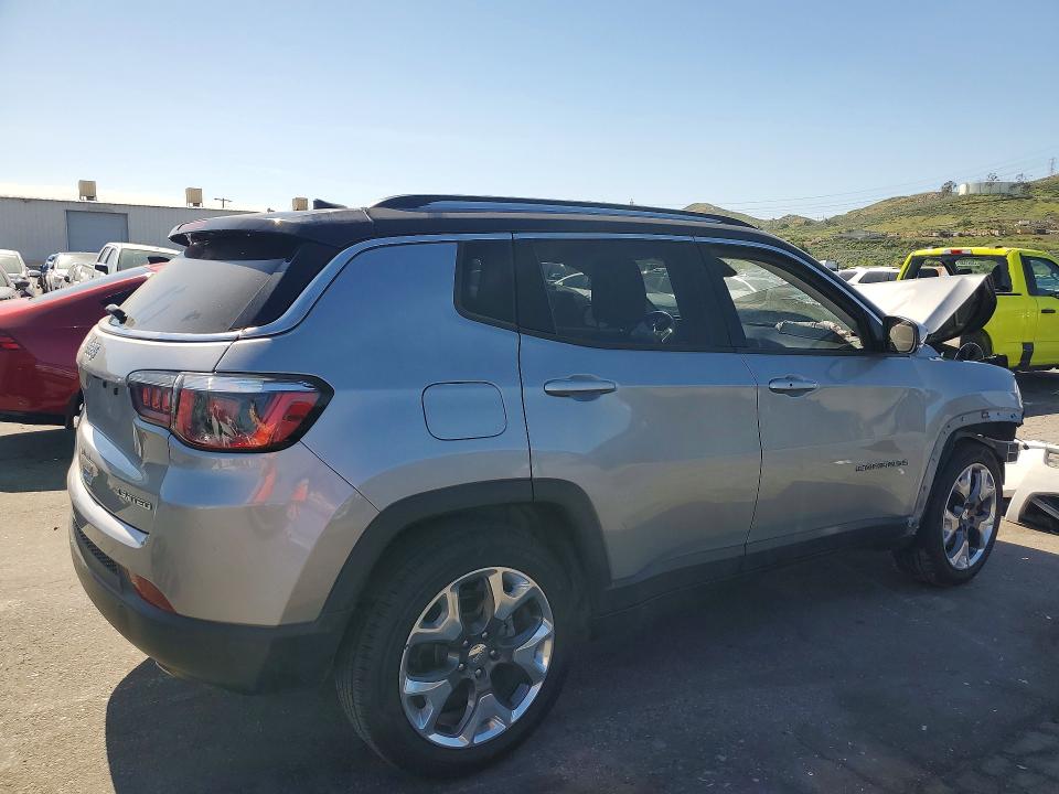 2020 Jeep Compass VIN 3C4NJCCB3LT108072 COPART salvage auction — FRONT END, Ca - Salvage Certificate, sold $825 on 2026-07-09 (photo 3)
