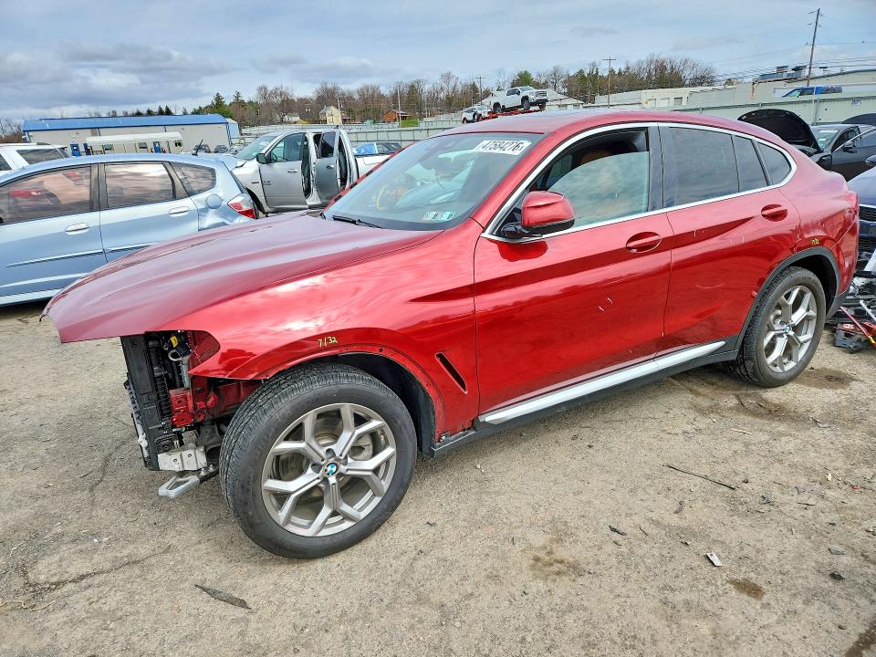 2020 BMW X4 VIN 5UX2V1C05L9C67941 COPART salvage auction — FRONT END, Pa - Certificate Of Salvage, sold $250 on 2026-07-31 (photo 1)