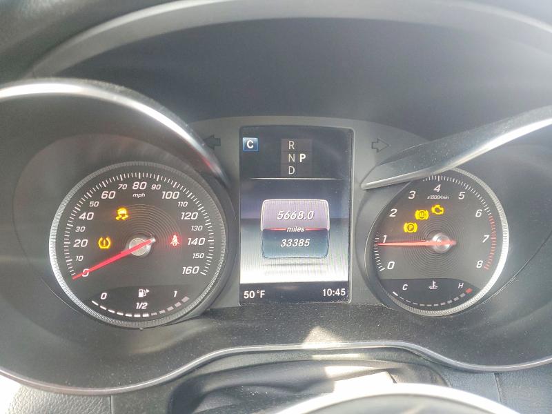 2019 Mercedes-benz Glc VIN WDC0G4JB4KV167111 COPART salvage auction — REAR END, Pa - Certificate Of Salvage, sold $8,700 on 2026-07-06 (photo 9)