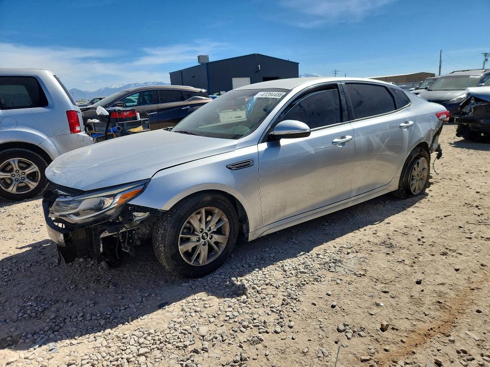2019 Kia Optima VIN 5XXGT4L36KG275134 COPART salvage auction — FRONT END, UT - SALVAGE CERTIFICATE, sold $625 on 2026-07-24 (photo 1)