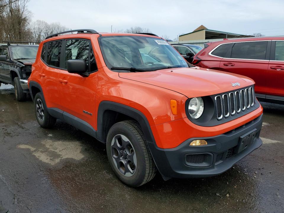 2018 Jeep Renegade VIN ZACCJBAB3JPH50770 COPART salvage auction — REAR END, Salvage Title, sold $350 on 2026-07-21 (photo 4)