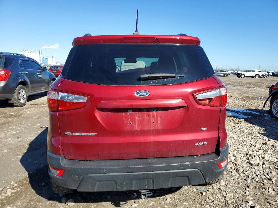 2020 Ford Ecosport VIN MAJ6S3GL1LC346752 COPART salvage auction — FRONT END, Il - Salvage Certificate, sold $675 on 2026-07-06 (photo 6)
